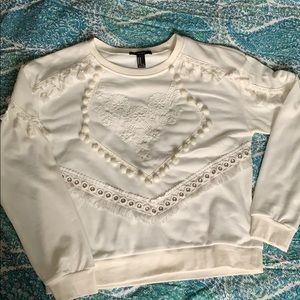 White pullover sweater